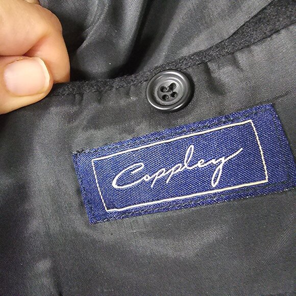 Coppley 100% Cashmere Black Blazer Jacket 44T Quiet‎ Luxury Ivy League Gentleman - Picture 3 of 11